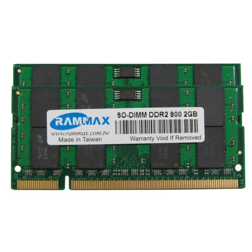 RAMMAX DDR2 800MHz 1GB SO-DIMM RAM (2-in-1)